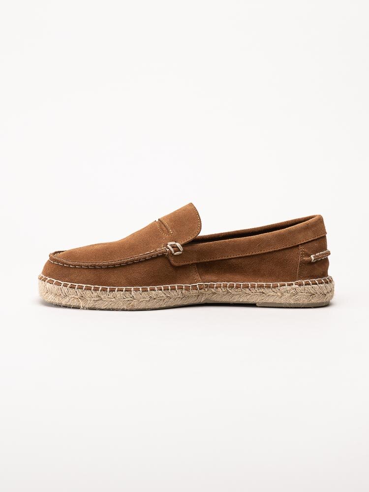 Natural World - Moccasin serraje - Bruna eco-vänliga loafers i mocka