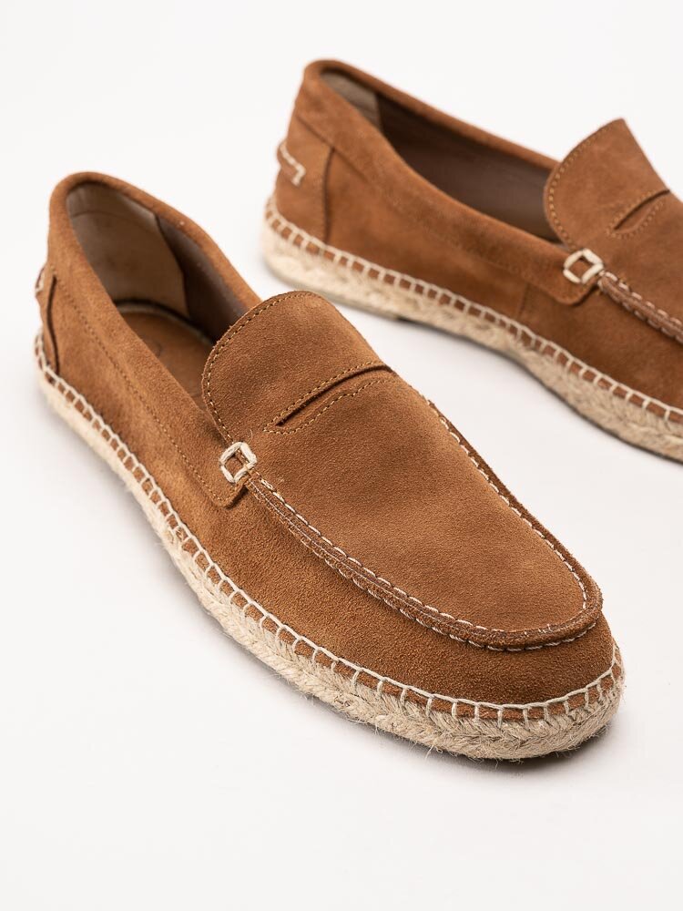 Natural World - Moccasin serraje - Bruna eco-vänliga loafers i mocka