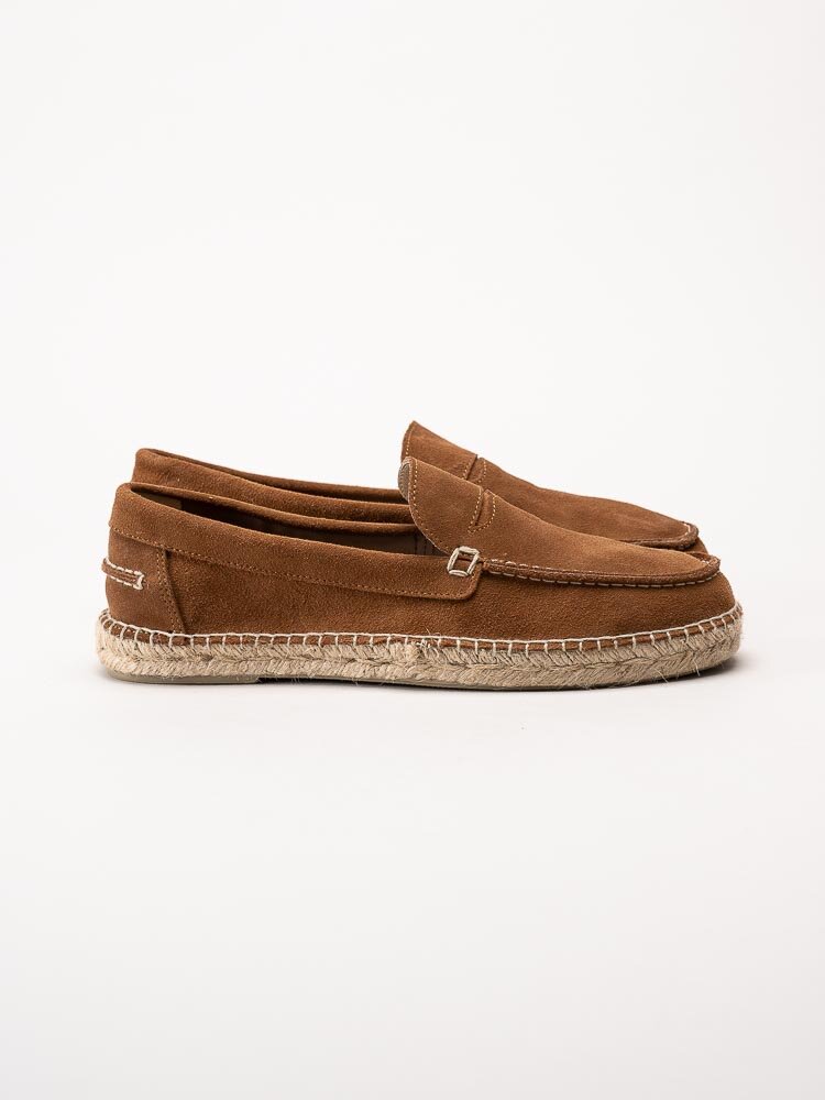 Natural World - Moccasin serraje - Bruna eco-vänliga loafers i mocka