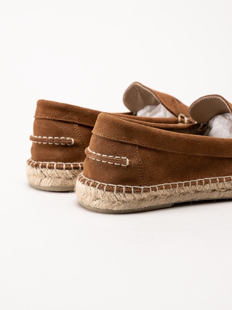 Natural World - Moccasin serraje - Bruna eco-vänliga loafers i mocka