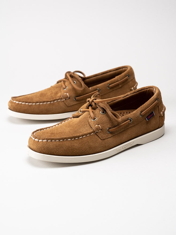 Sebago - Portland Flesh Out - Bruna seglarskor i mocka