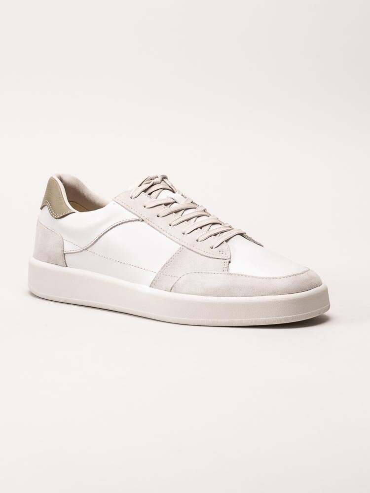 Vagabond - Teo - Vita sneakers med beige mockapartier