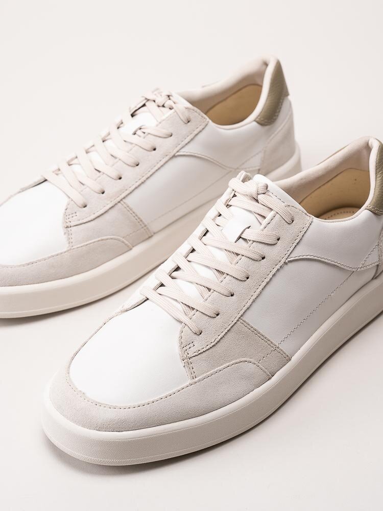 Vagabond - Teo - Vita sneakers med beige mockapartier