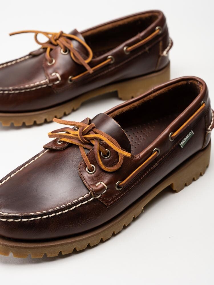 Sebago - Ranger Waxy - Bruna seglarskor i skinn