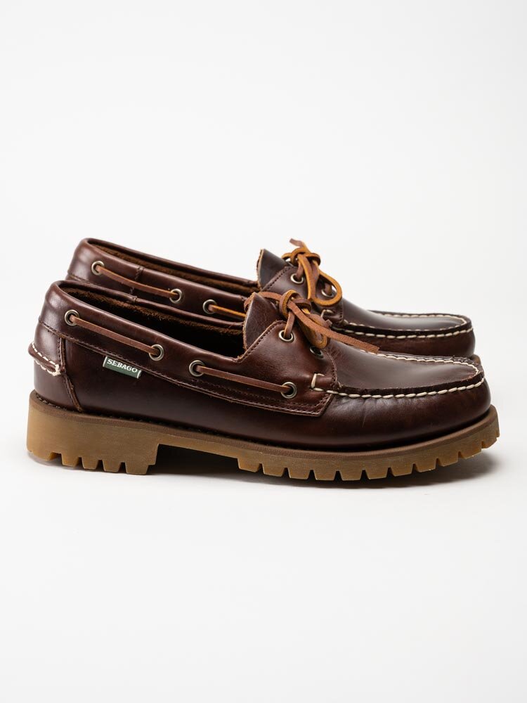 Sebago - Ranger Waxy - Bruna seglarskor i skinn