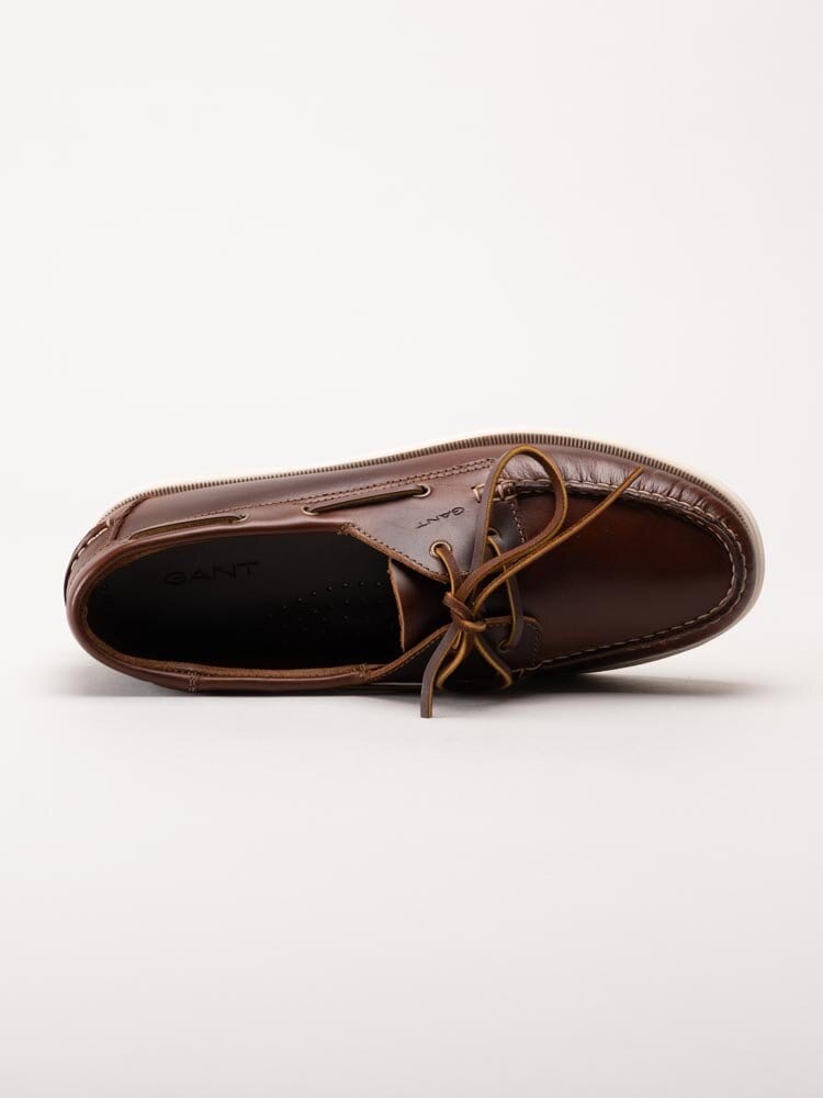 Gant Footwear - Prince - Bruna seglarskor i skinn