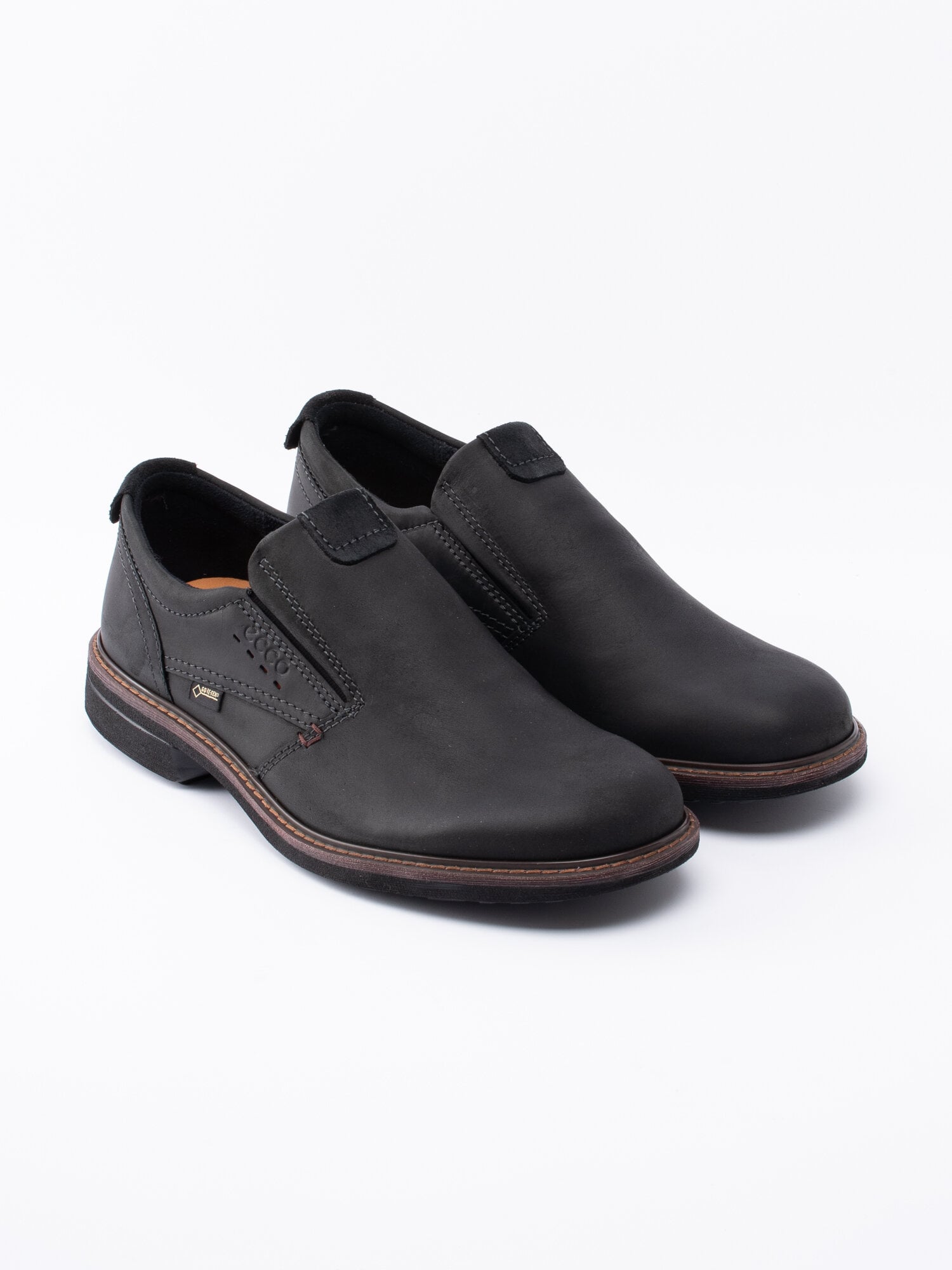 Ecco - Turn GTX - Svarta slip on loafers