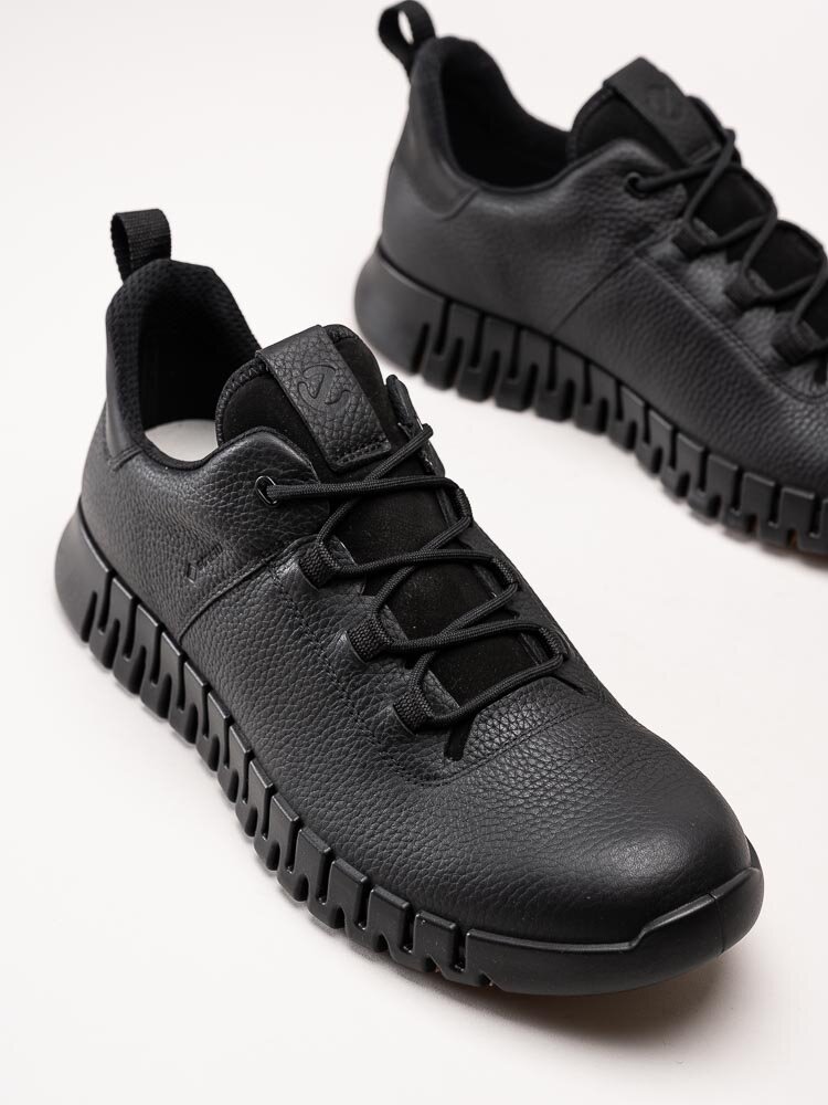 Ecco - Gruuv M Sneaker GTX - Svarta promenadskor med Gore-Tex