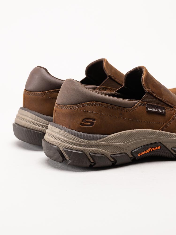 Skechers - Respected Calum - Bruna promenadskor i oljad nubuck