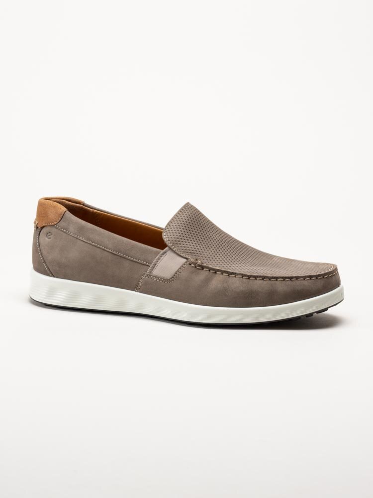 Ecco - S Lite Moc M - Grå slip on skor i nubuck