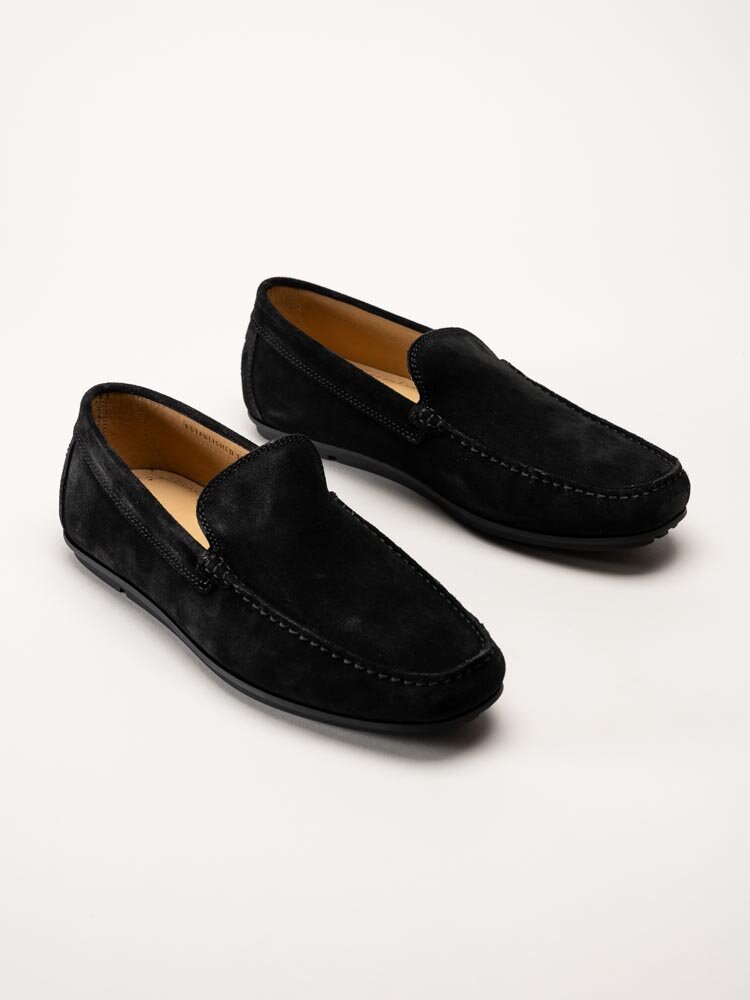 Gant Footwear - Wilmon - Svarta loafers i mocka