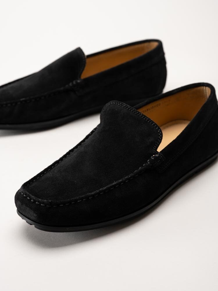 Gant Footwear - Wilmon - Svarta loafers i mocka
