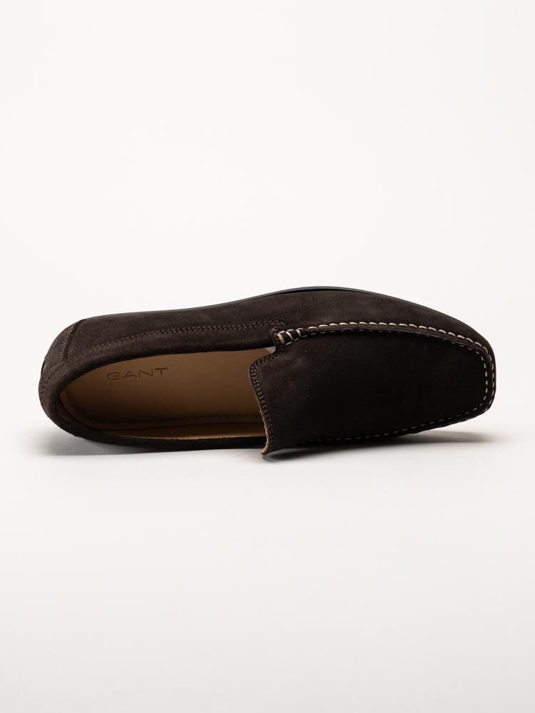 Gant Footwear - Wilmon - Mörkbruna loafers i mocka