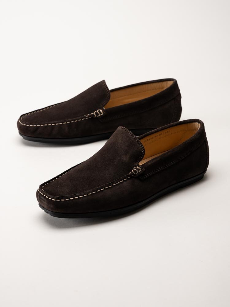 Gant Footwear - Wilmon - Mörkbruna loafers i mocka