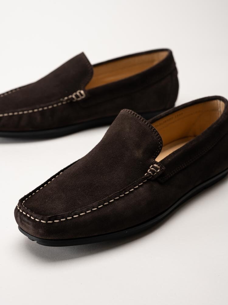 Gant Footwear - Wilmon - Mörkbruna loafers i mocka