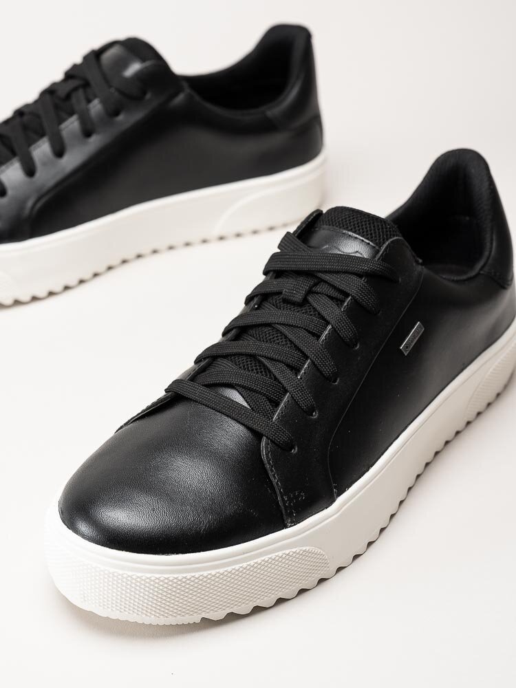 PoleCat - Rex Turin GTX - Svarta skinnsneakers med Gore-Tex