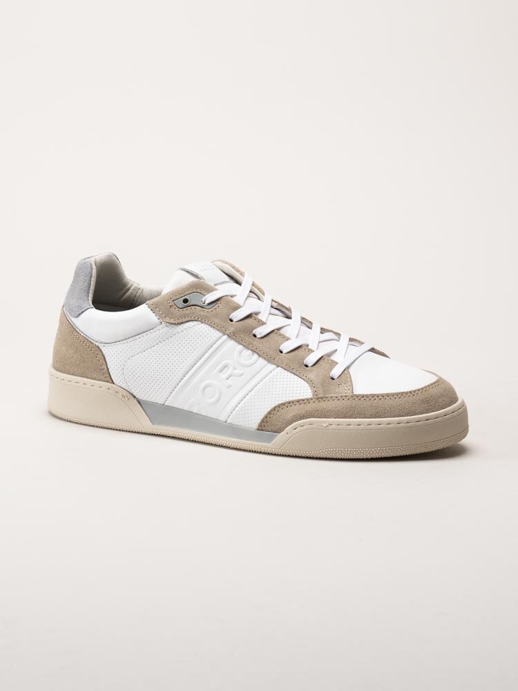 Björn Borg - SL200 PRF M - Vita sneakers i skinn och mocka