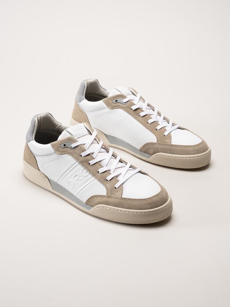 Björn Borg - SL200 PRF M - Vita sneakers i skinn och mocka