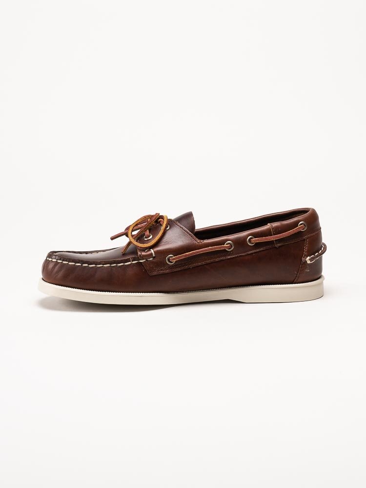 Sebago - Docksides Portland Waxed - Bruna seglarskor i skinn