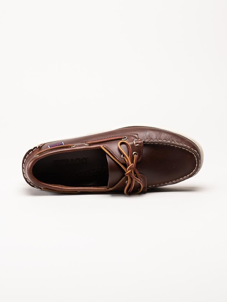 Sebago - Docksides Portland Waxed - Bruna seglarskor i skinn