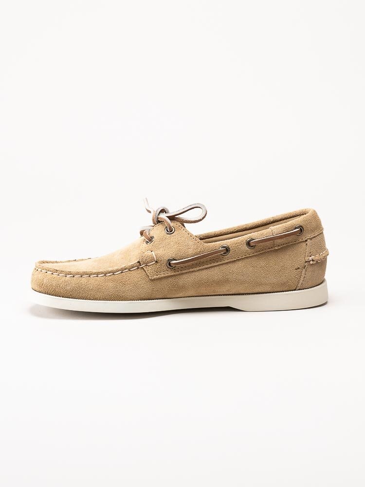 Sebago - Portland Flesh Out - Beige seglarskor i mocka