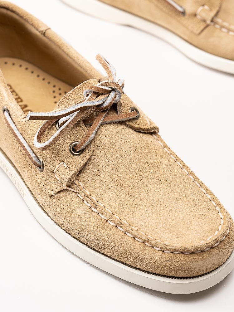 Sebago - Portland Flesh Out - Beige seglarskor i mocka