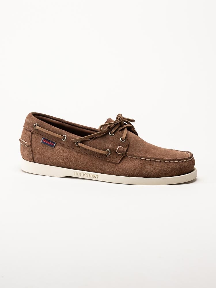 Sebago - Portland Flesh Out - Mörkbruna seglarskor i mocka