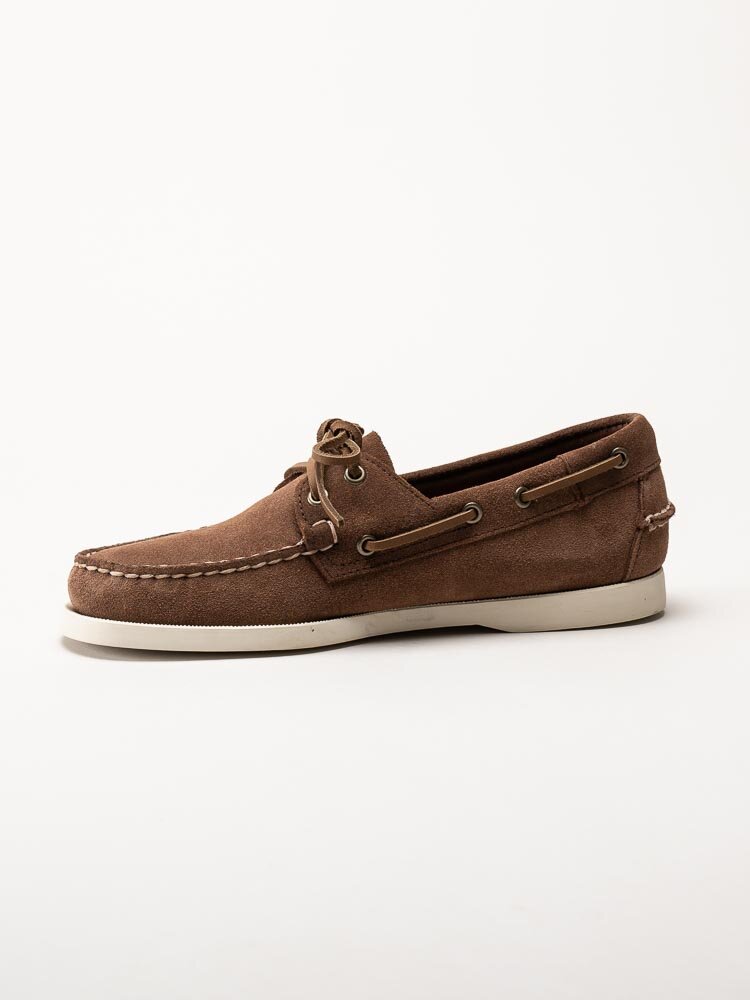 Sebago - Portland Flesh Out - Mörkbruna seglarskor i mocka