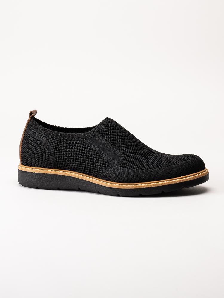 Igi & Co - Svarta slip on skor i strechnylon