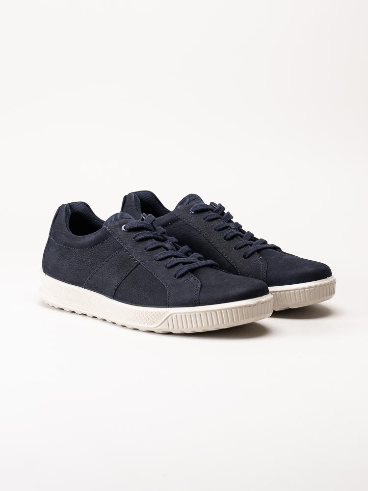 Ecco - Byway - Mörkblå sneakers i oljad nubuck