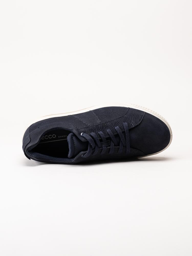 Ecco - Byway - Mörkblå sneakers i oljad nubuck