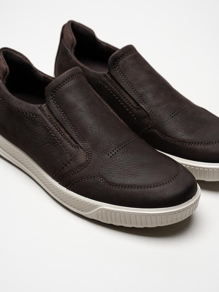 Ecco - Byway - Bruna slip on skor i oljad nubuck