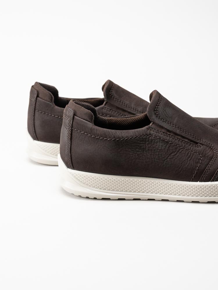 Ecco - Byway - Bruna slip on skor i oljad nubuck