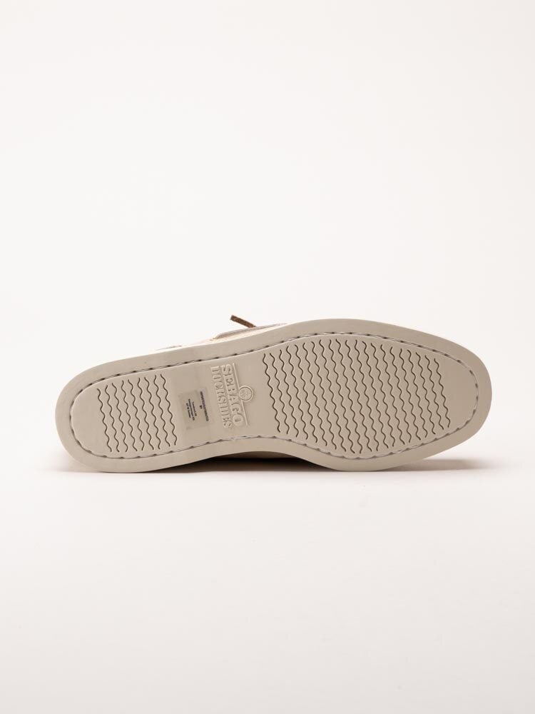 Sebago - Portland Flesh Out - Beige seglarskor i nubuck