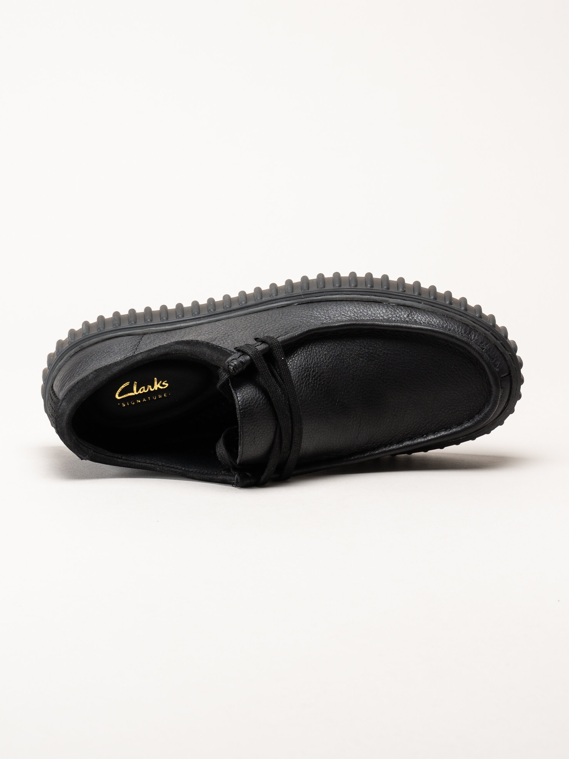 Clarks - Torhill Lo G - Svarta snörskor i skinn