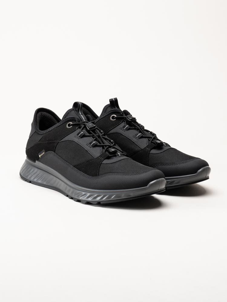 Ecco - Exostride Gtx - Svarta promenadskor med Gore-Tex