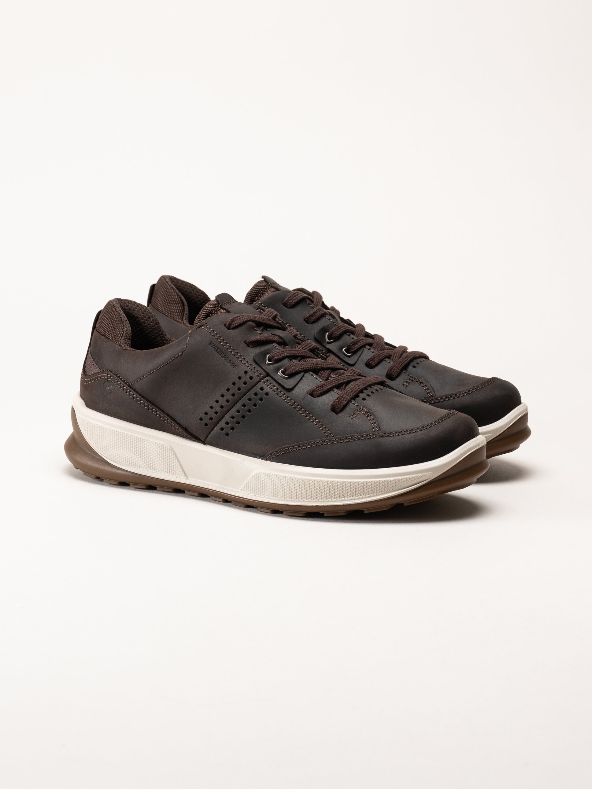 Ecco - Byway 2.0 Shoe WP - Bruna promenadskor i oljat skinn