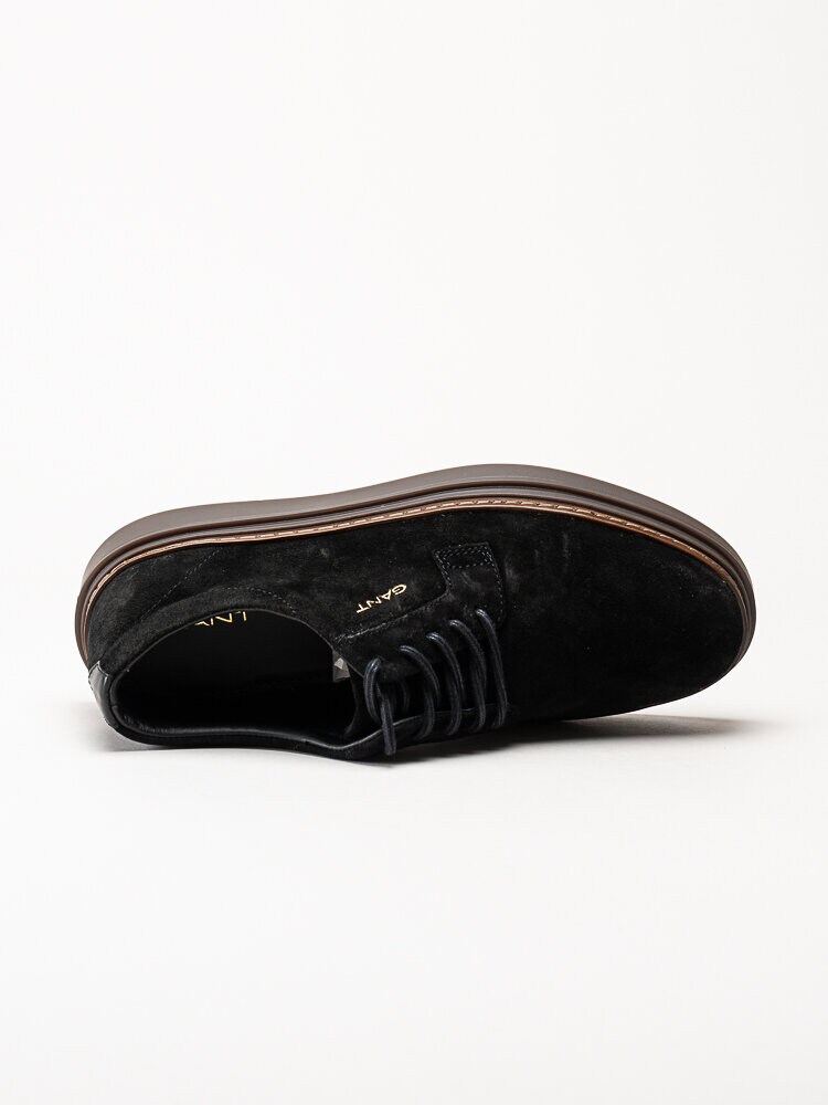 Gant Footwear - Kinzoon low lace - Svarta mockaskor med snörning