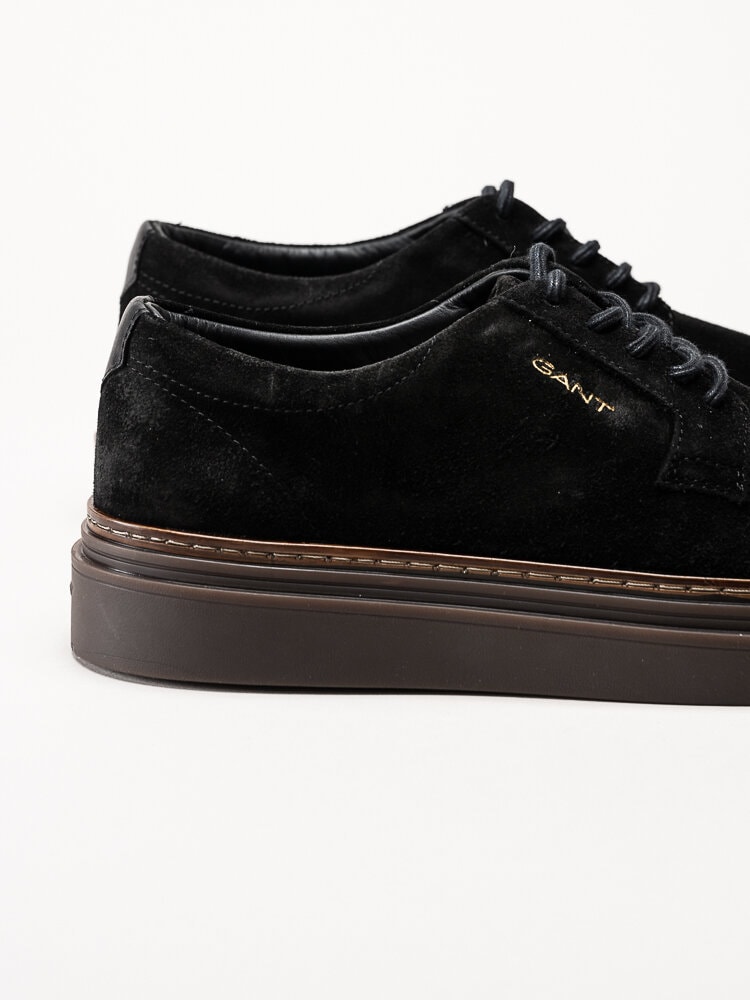 Gant Footwear - Kinzoon low lace - Svarta mockaskor med snörning
