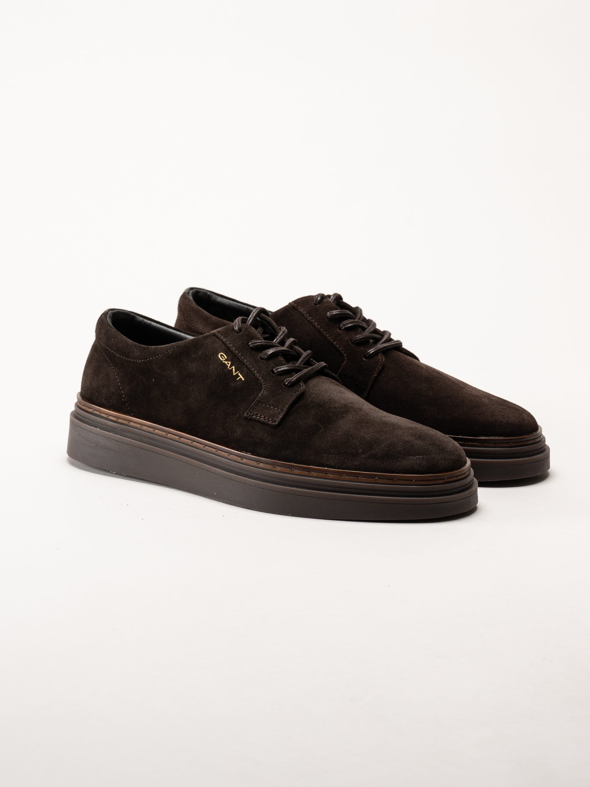 Gant Footwear - Kinzoon low lace - Mörkbruna mockaskor med snörning