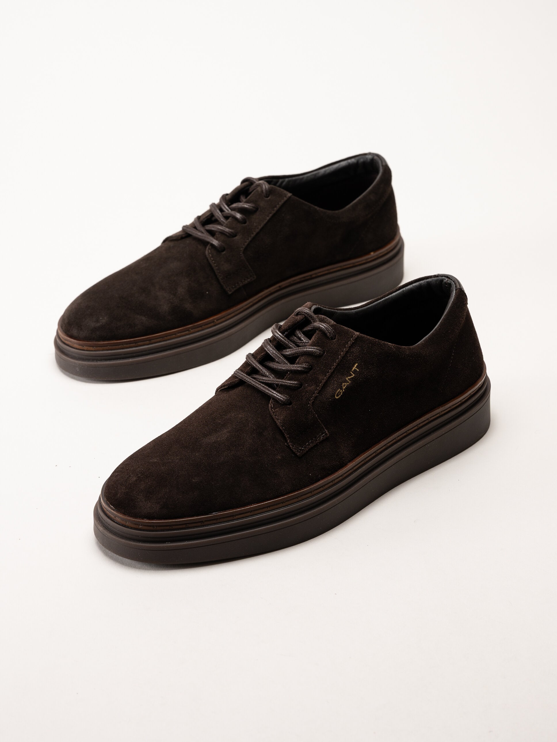 Gant Footwear - Kinzoon low lace - Mörkbruna mockaskor med snörning