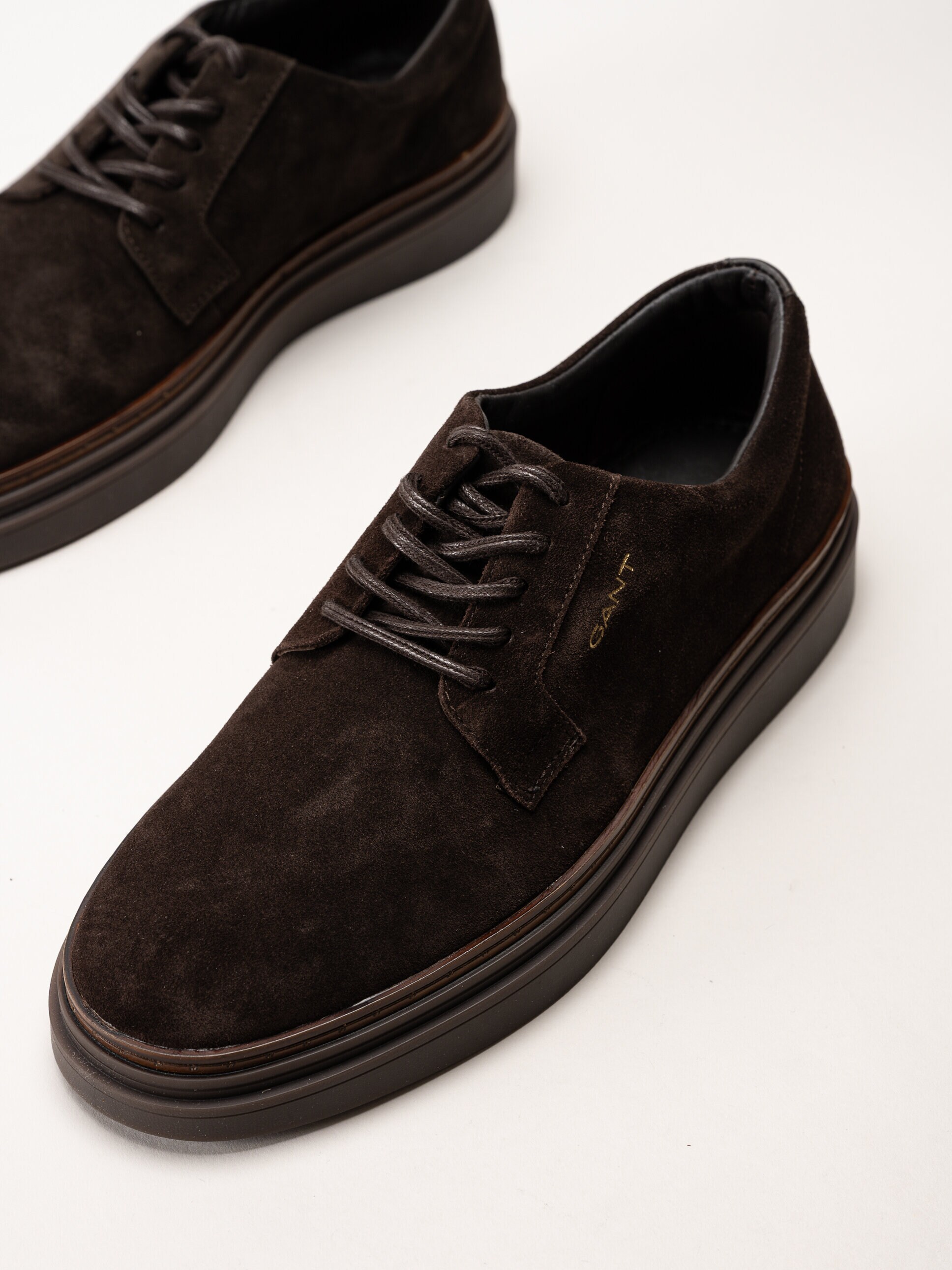 Gant Footwear - Kinzoon low lace - Mörkbruna mockaskor med snörning