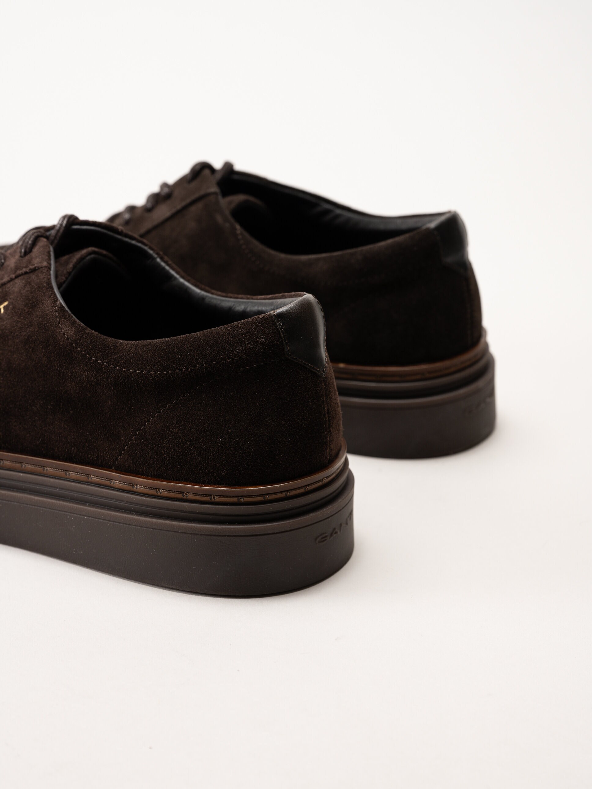 Gant Footwear - Kinzoon low lace - Mörkbruna mockaskor med snörning