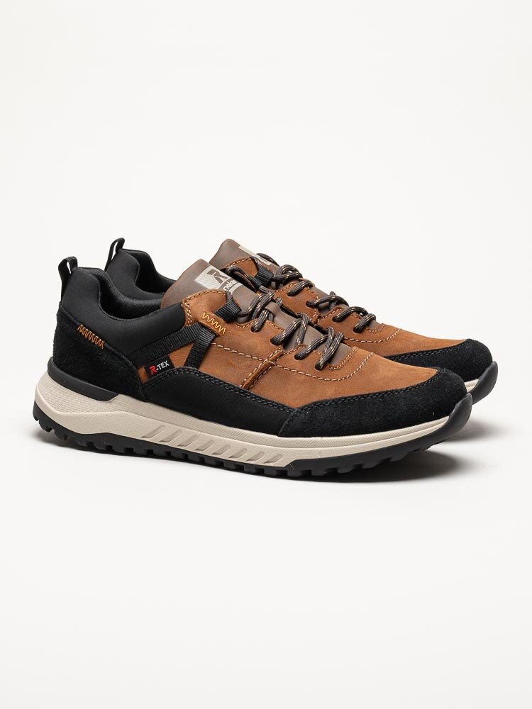 Rieker - Bruna promenadskor i nubuck