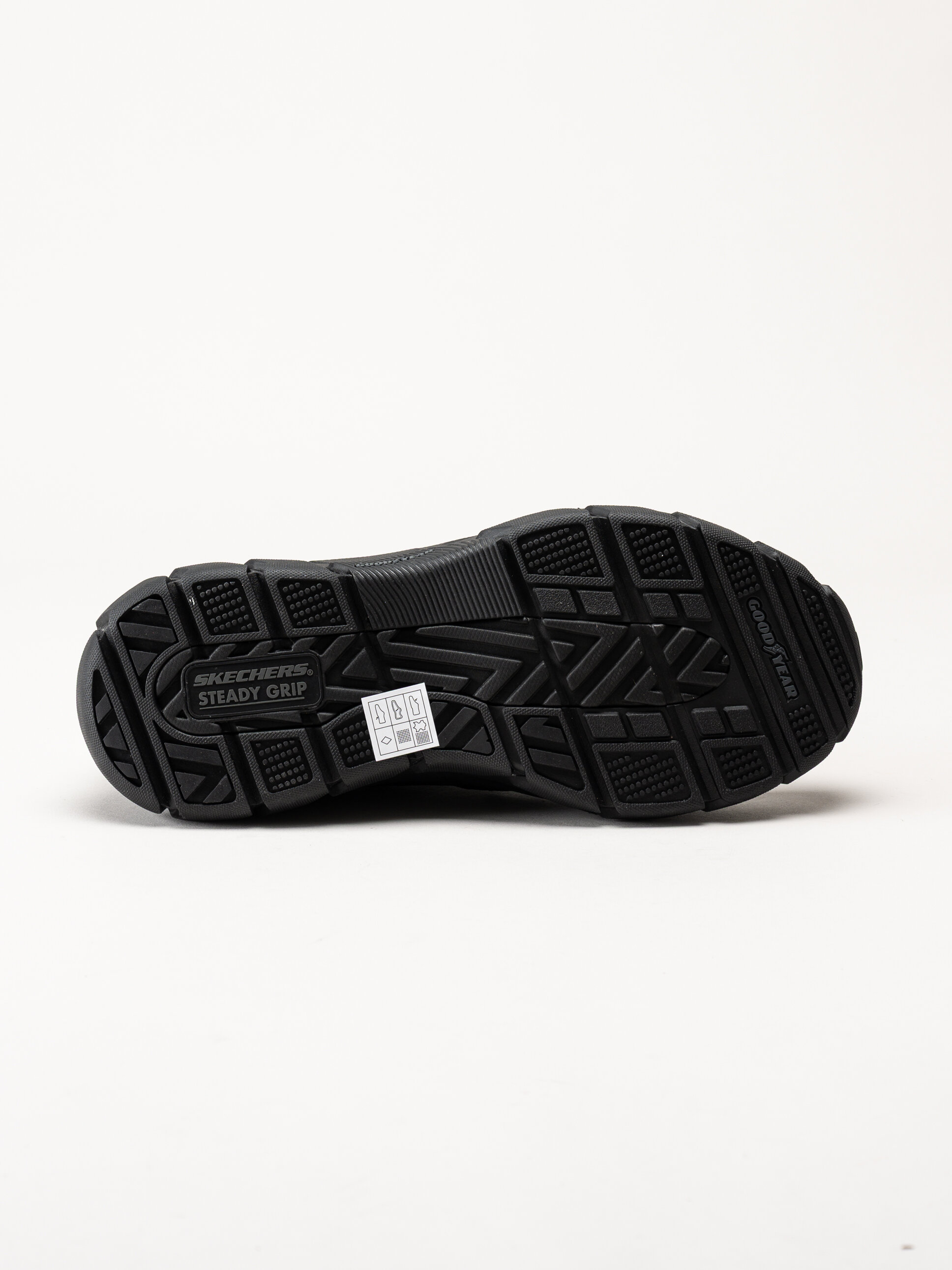 Skechers - Slip-Ins Respected - Elgin - Svarta slip-Ins promenadskor i skinn