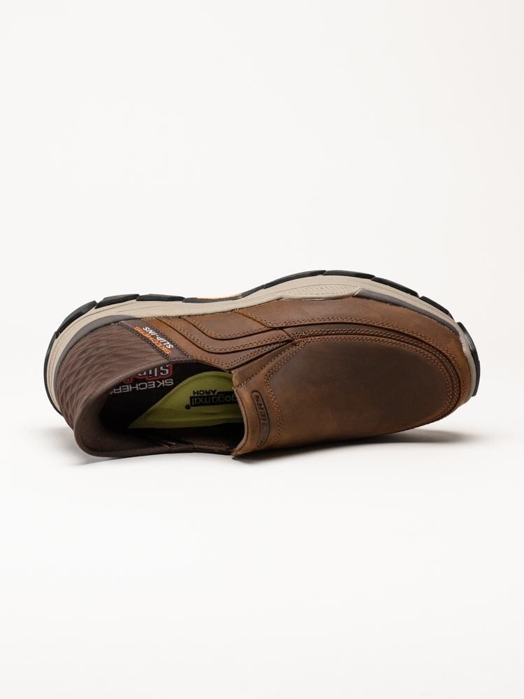 Skechers - Slip-Ins Respected - Elgin - Bruna slip-Ins promenadskor i oljad nubuck
