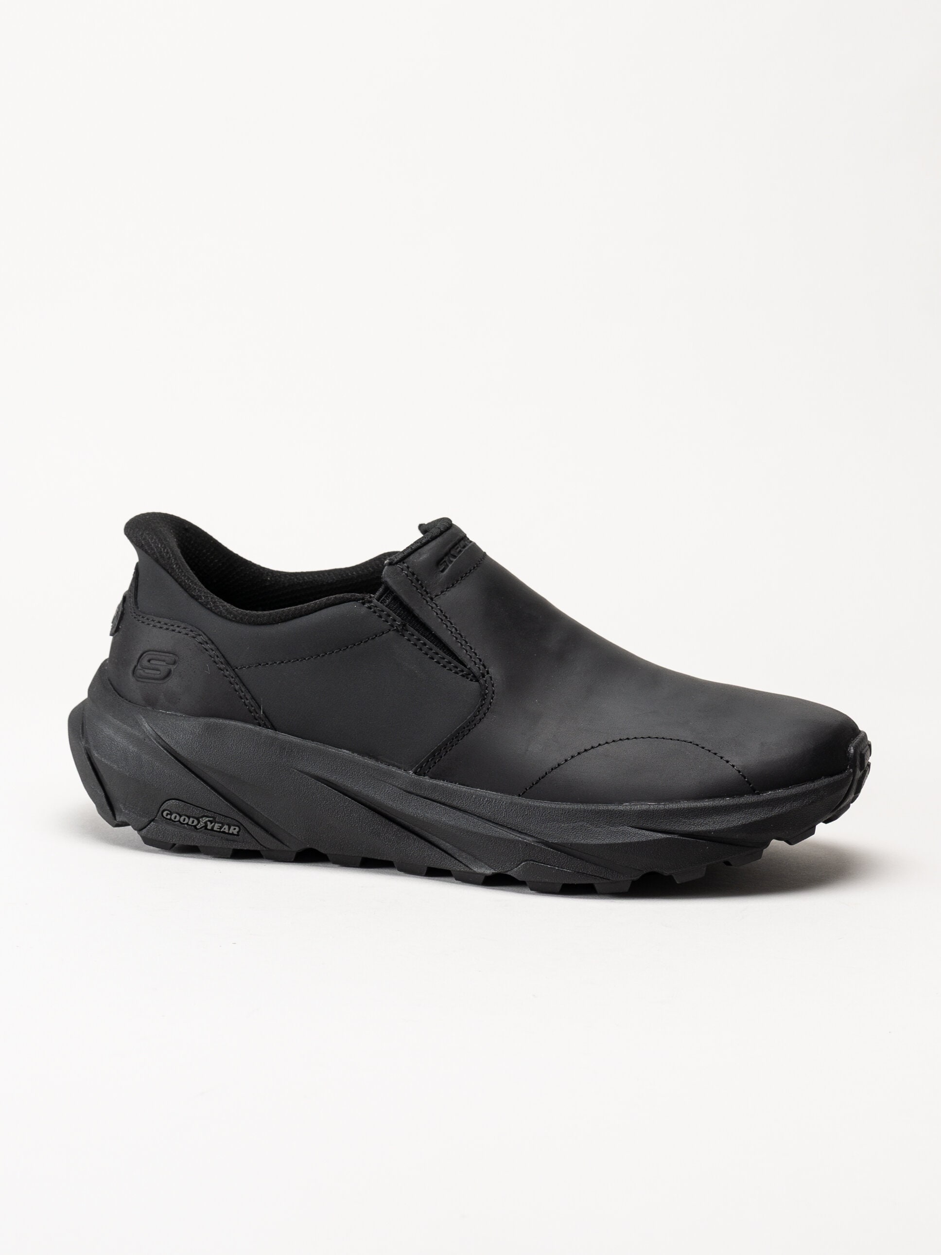 Skechers - Slip-Ins Conner - Rayne - Svarta slip-Ins promenadskor i oljad nubuck