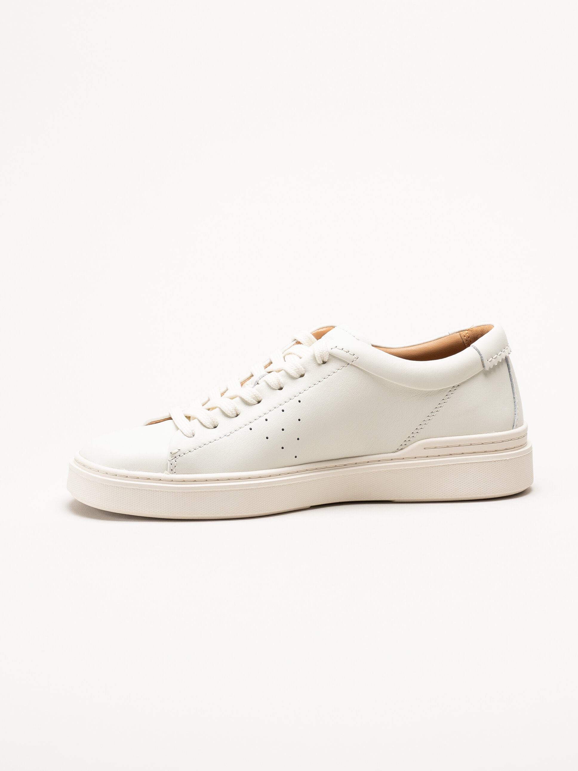 Clarks - Craft Swift - Vita sneakers i skinn