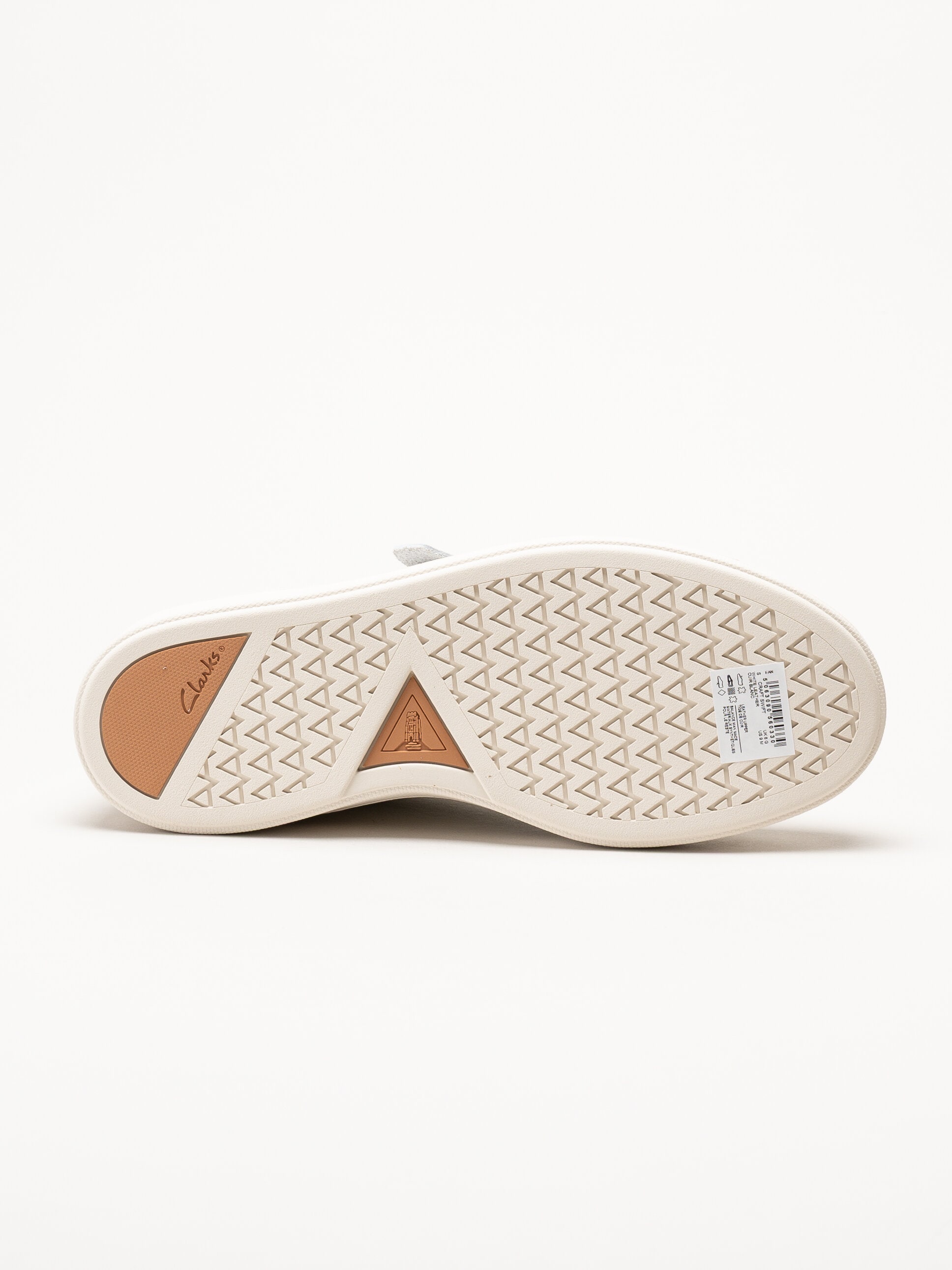 Clarks - Craft Swift - Vita sneakers i skinn
