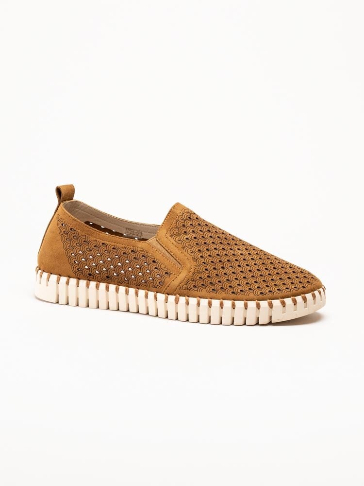 Ilse Jacobsen - Tulip Men - Bruna slip on skor